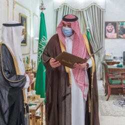 سمو الأمير فيصل بن نواف يستقبل رئيس ووكلاء جامعة الجوف