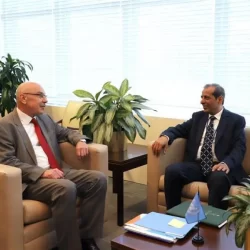 رئيس منظمة UNF ونائبه اللواء محمد فريح يلتقيان وزيرة البيئة الفرنسية سابقاً 