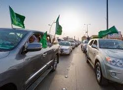 اليوم الوطني/ قادة القطاعات الأمنية يشهدون الاستعدادات النهائية لفعاليات وزارة الداخلية بمناسبة اليوم الوطني في ميدان السلايل بواجهة روشن في الرياض