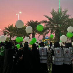 فريق غيث التطوعي التابع لجمعية بر الحكامية يشارك في حفل اليوم الوطني بمركز الحكامية