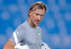 انعقاد المؤتمر الصحفي الخاص بمدربي المنتخبين السعودي والأسترالي عقب ختام التصفيات الآسيوية