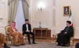 الرئيس الإيراني إبراهيم رئيسي يستقبل وزير الخارجية السعودي الأمير فيصل بن فرحان في القصر الرئاسي بـ #طهران
