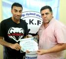 الرفاعي يحصل على الدوره العربيه للمدربين في الكيك بوكسينج