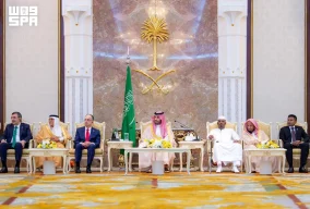 نيابة عن خادم الحرمين الشريفين.. سمو ولي العهد يقيم حفل الاستقبال السنوي لأصحاب الفخامة والدولة وكبار الشخصيات والضيوف ورؤساء الوفود الذين أدوا فريضة الحج لهذا العام