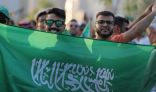#بالصور .. عشاق #الصقور_الخضر يحتشدون لدعم منتخبهم امام #الارجنتين