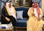 الأمير خالد بن سلطان والأمير محمد بن عبدالرحمن وسفير الإمارات يعزون الضبعان
