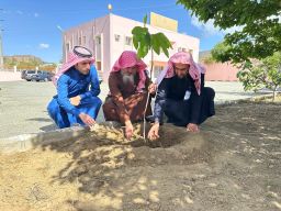 “الأمر بالمعروف” بالباحة يشارك في يوم مبادرة السعودية الخضراء