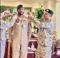 مدير مستشفى الملك فهد للقوات المسلحة يقلد محمد بن نواف رتبة رائد طيار