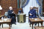 مفتي الجمهوريَّة يهنئ شيخ الأزهر على نجاح جولة فضيلته في جنوب شرق آسيا