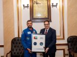 جامعة القاهرة تستقبل وزير الدولة لشؤون الشباب الإماراتي صاحب أطول مهمة فضائية في تاريخ العرب و3 من رواد الفضاء 