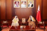 رئيس البرلمان العربي يلتقي رئيس مجلس أمناء مركز الملك حمد العالمي للتعايش السلمي في مملكة البحرين، ويشيد بمبادرات المركز في ترسيخ ونشر قيم التعايش السلمي*