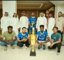 الشيخ خالد بن عبدالله الشلاحي يستقبل فريق هلال جدة بمناسبة تتويجهم ببطولة الغربية للحواري