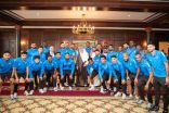 أمير تبوك يستقبل نادي نيوم ويبارك لهم تتويجهم بلقب دوري يلو والصعود إلى دوري روشن