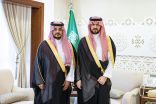نائب أمير المنطقة الشرقية يستقبل مدير نادي منسوبي وزارة الداخلية بمناسبة تعيينه
