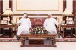 حاكم الفجيرة يستقبل رئيس البرلمان العربي ويؤكد على الجهود التي تدعم العمل المشترك