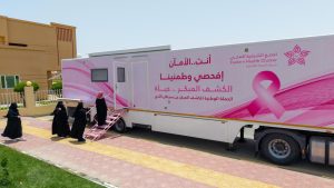 مستشفى الأمير سلطان بمليجة يطلق حملات توعوية مع عربة الماموجرام للكشف المبكر عن سرطان الثدي