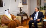 خلال لقائه وزير الخارجية المصري:*   *رئيس البرلمان العربي يشيد بدور مصر بقيادة الرئيس عبد الفتاح السيسي في دعم العمل العربي المشترك ويثمن دعمها المستمر للبرلمان العربي*