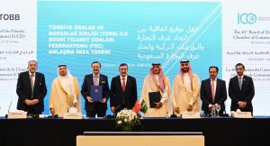 وقعها اتحاد الغرف السعودية و(TOBB) التركي اتفاقية سعودية تركية لتأسيس منصة دائمة للتعاون الاقتصادي وتنمية التبادل التجاري والاستثمارات المشتركة