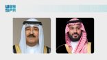 سمو ولي العهد يجري اتصالًا هاتفيًا بسمو أمير دولة الكويت