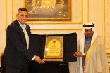 السفير الدكتور زهير منقل مثلا يستقبل اللواء سامح لطفي رئيس المنجزين العرب