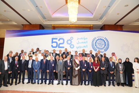 وزير العمل حسن رداد: رسالة تقدير من أطراف العمل العربية الثلاثة إلى فخامة الرئيس السيسي