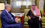 أمير الرياض يستقبل السفير الأردني
