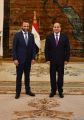 الرئيس المصري عبد الفتاح السيسي يستقبل رئيس مجلس الأمة الكويتي مرزوق الغانم