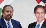 وزير الخارجية الأمريكي يبحث مع رئيس الوزراء السوداني معالجة القضايا الإقليمية والاقتصادية